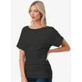 thumbnail image 4 of Womens Super Comfy Boat Neck Dolman Top Shirt, 4 of 4