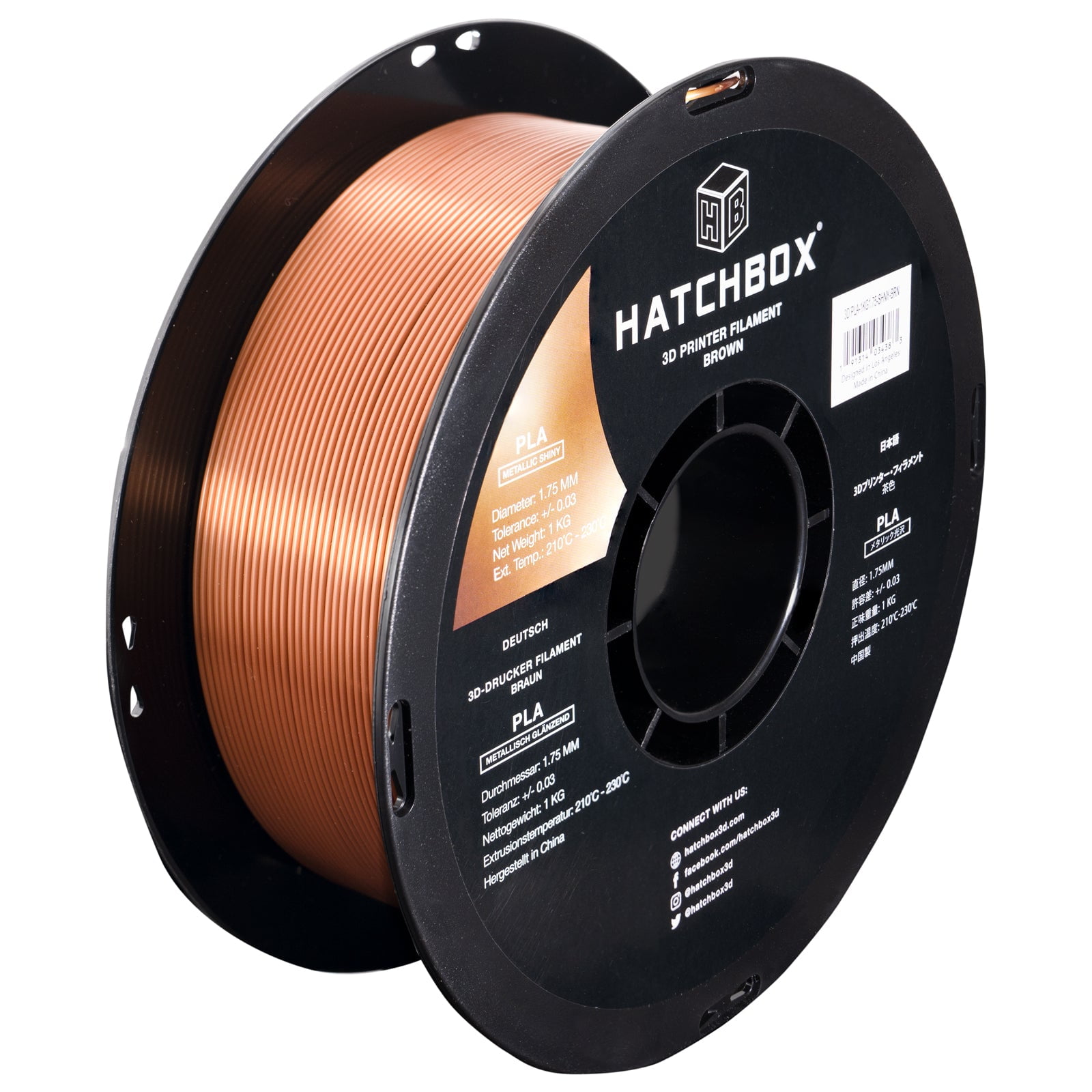 HATCHBOX Metallic Finish PLA 3D Printer Filament, Dimensional Accuracy +/- 0.03 mm, 1 kg Spool, 1.75 mm, Red - Walmart.com HATCHBOX Metallic Finish PLA 3D Printer Filament, Dimensional Accuracy +/- 0.03 mm, 1 kg Spool, 1.75 mm, Red - Walmart.com
