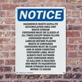 thumbnail image 4 of (2 Pack) Hazardous Waste Satellite Accumulation OSHA Notice Sign 12 Inch X 18 Inch Indoor / Outdoor Rust-Free Aluminum Metal Signs for Workplace, Workshop, and Construction Site, Made, 4 of 8