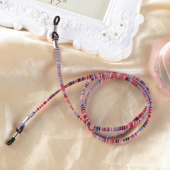 Raindrops Stylish Eyeglasses Holder with Lightweight Cloth Strap in Pink for Secure Glass Fixation 4.5 Inches