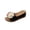 #Black, variant on Xdegoge Sandals for Women Summer Wedge Slides Open Toe Flower Decor Contrast Stitching Platform Mules Casual Beach Walking Shoes Lightweight Non Slip Sole Ladies Footwear