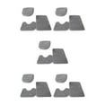 thumbnail image 2 of Juego de alfombrillas de baño Bearachild PU 3 piezas antideslizante Gris, 2 of 6