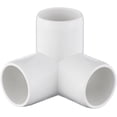 thumbnail image 3 of 12-Pack 3 Way PVC Fittings 3/4 Inch, Furniture Grade PVC Pipe Connector PVC Elbow for All DIY PVC Structure and Frames, SCH40 PVC Pipe, PVC Pipe Tee Corner Fitting, 3 of 4