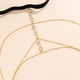 thumbnail image 3 of 1 Uds cadena de pierna de cristal multicapa Sailing ORO elástica para muslo accesorios de Bikini, 3 of 5