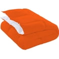 thumbnail image 5 of BedDecor 300 GSM 1Pcs Reversible Solid (Orange, Oversize King) 100% Egyptian Cotton Base Comforter, 5 of 8