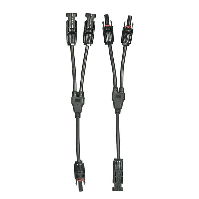 1 Pair Solar Panel Connector 2/3/4 Branch Y Type Parallel Connector Solar Panel Extension Cable PV Wire Adapter