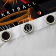 thumbnail image 4 of jejeloiu Basketball Sport Lovers Blackout Curtains Set of 2 (52x84 Each),Boys Ball Game Window Curtains,Neon Honeycomb Hexagon Curtains and Drapes For Girls Boys,Ultra Soft Home Decor, 4 of 6