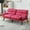 Rose Red, variant on Memory Foam Futon,Convertible Futon Sofa Bed with Adjustable Armrests,Upholstered Futon Couch Sleeper Sofa for Compact Small Space,Rose Red