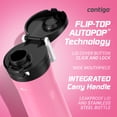 thumbnail image 2 of Contigo Jackson Chill 2.0 Stainless Steel Water Bottle with AUTOPOP Lid, 20 Ounces, Azalea, 2 of 7