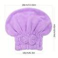 1Pc Microfiber Hair Drying Towels Head Wrap with Bow-Knot Shower Cap ...