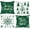 Green, variant on Christmas Throw Pillow Covers 20x20 Set of 4, Merry Christmas Winter Xmas Snowflake Decorative Holiday Cushion Pillow Cases 20 x 20 for Outdoor Indoor Farmhouse Home Room Couch Decor (Green)