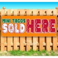 thumbnail image 1 of Mini Tacos Sold Here 13 oz Vinyl Banner With Metal Grommets, 1 of 4