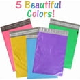 thumbnail image 3 of x 19", 12x15.5, 10x13" Mailers Combo Pack, , Purple, Blue, Green, Yellow, Self Sealing Shipping Bag Envelopes, 14x19, 12x15 Plastic 5 Designer Colors, Eagle Stickers (12.5 x 15", 25), 3 of 7