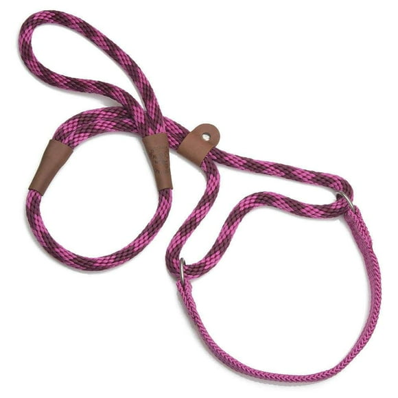Mendota Pet Dog Walker, Martingale Style Leash - Leash & Collar Combo, Made in The USA - Ruby, 1/2 in x 4 ft - for Large Breeds