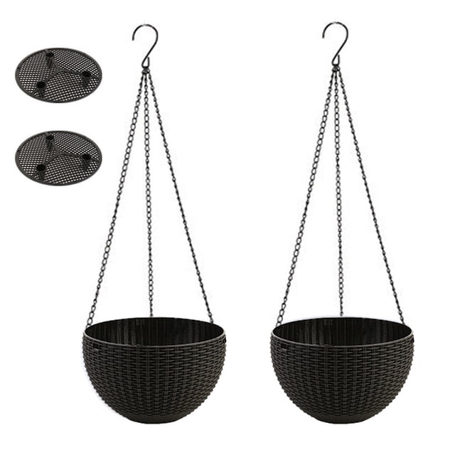 Maceta de mimbre de imitación, lavabo colgante, clorofila, hogar, persona perezosa, cesta colgante autoabsorbente