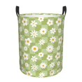 thumbnail image 6 of Lsque Daisies Flowers pattern Laundry Hamper Basket, Tall Woven Rope Hamper Basket for Clothes, Lightweight Storage Basket, Collapsible Waterproof-, 6 of 8
