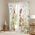 thumbnail image 3 of Erosebridal Cute Rabbit Flowers Blackout Curtains Set of 2 (52x84 Each) For Kids,Easter Theme Animal Window Curtains For Boys Girls,Luxury Bedroom Decor, 3 of 6