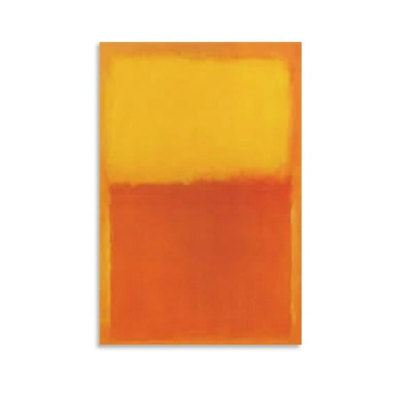 Mark Rothko Print 《Orange And Yellow》 Canvas Wall Art Poster Posters Wall Art Painting Canvas Gift Living Room Prints Bedroom Decor Poster Artworks 12x18inch(30x45cm)