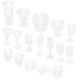 thumbnail image 3 of Miangastore 17pcs Doll House Miniature Tableware Model Kitchen Tableware Ornament Miniature Cup 1:12, 3 of 8