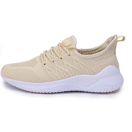 

Womens Walking Tennis Shoes Lace Up Breathable Sneakers for Gym Travel Work Size 6.5
