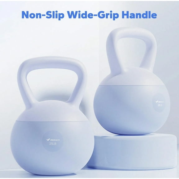 Soft Kettlebell, Non-Slip Wide-Grip Handle, Soft Cushioned Horizontal Base, Filled With Fine Mineral Sand, Premium Kettlebell For Strength Training