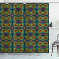 thumbnail image 1 of Ambesonne Psychedelic Shower Curtain, Seventies Hippie, 69"Wx75"L, Multicolor, 1 of 3