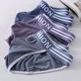 thumbnail image 2 of Aayomet Underpants For Men Men's Boxer Briefs Underwear Dual Pouch Quick Dry Polyamide Sports Underwear,Purple S, 2 of 3
