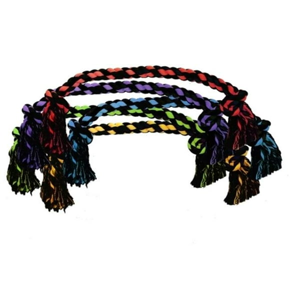 Multipet 784369295481 48 in. Nuts for 2 Knot Jumbo Rope, Assorted
