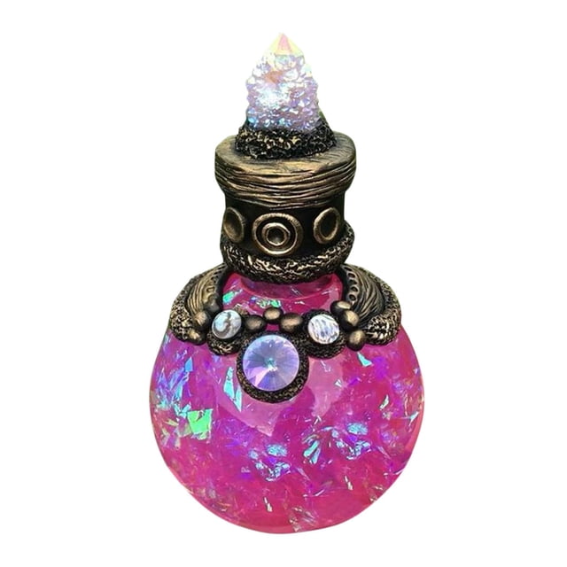 Botellas sirena Sunnimix Decoración de escritorio resina color Rosa