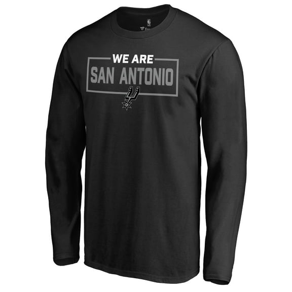 Men's Black San Antonio Spurs We Are Iconic Collection Long Sleeve T-Shirt