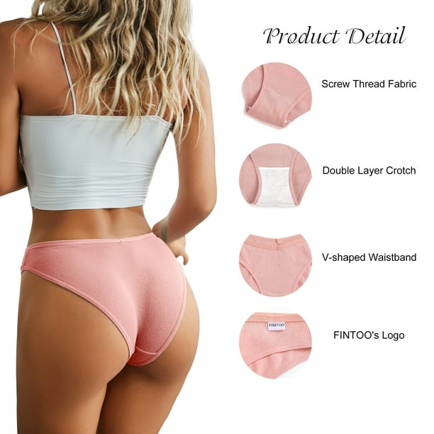 Cheap Soft Cotton Panties for Women Sexy Low Waist Briefs Solid