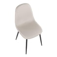 thumbnail image 7 of Silver Orchid  Stone Black Dining Chair - Set of 2 Beige Fabric Polyester, 7 of 7