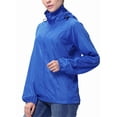thumbnail image 2 of Womens / Mens Waterproof Rain Jacket Hooded Windbreaker Outdoor Rain Coats Zipper-Up Hoodie Lightweight Rain Layer Jackets for Hiking Travel Outwear, 2 of 8
