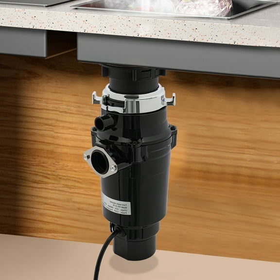Food Waste Garbage Disposal, Garbage Disposal for Kitchen Sink For The Disposal of Food Residues 120V Black Feed Garbage Disposer