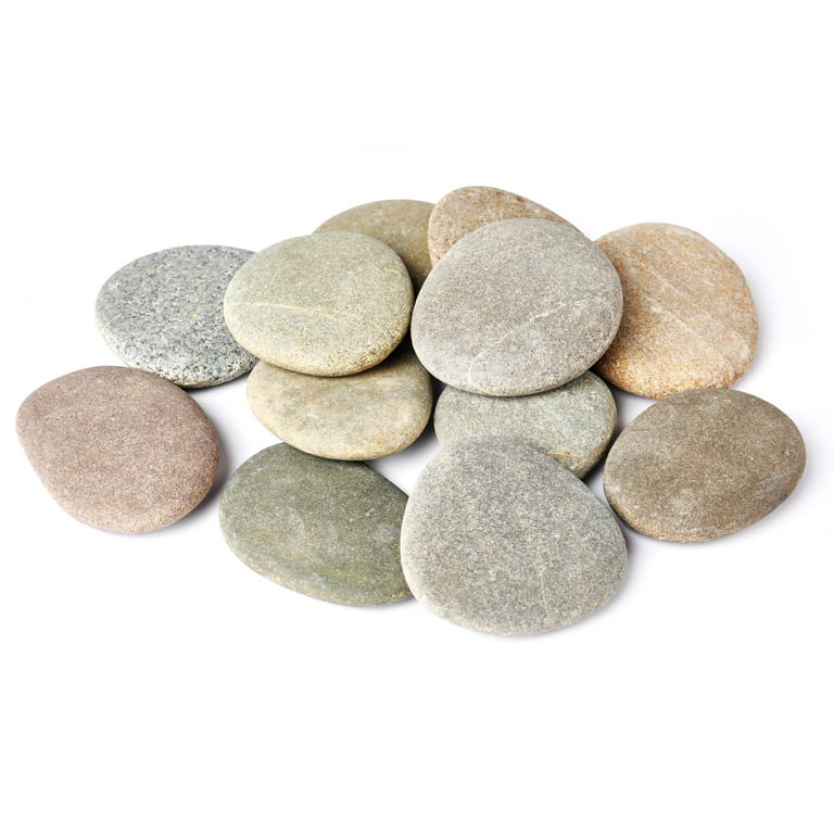 15 Pcs Rocks for Painting, River Rocks to Paint, 2-3 Flat