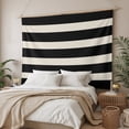 thumbnail image 3 of Black Beige Striped Small Tapestry for Bedroom Wall Hanging Tapestry, Vintage Geometric Line Simple Ceiling Backdrop Tapestries Poster Blanket Wall Decor for Teens Room Living Room Dorm 23" x 28", 3 of 8