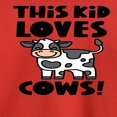 thumbnail image 3 of Instant Message - This Kid Loves Cows - Toddler & Youth Long Sleeve Graphic T-Shirt, 3 of 6