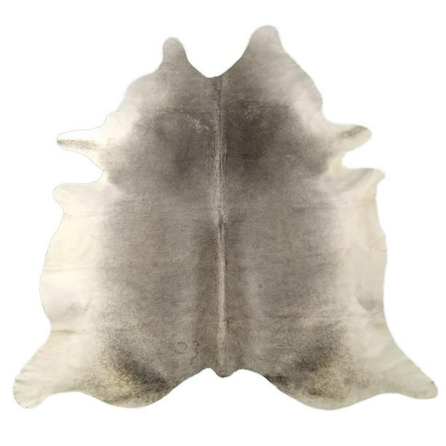 Natural Grey Brazilian Cowhide Rug - Large