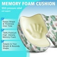 thumbnail image 5 of Premium Cactus Pattern Memory Foam Seat Cushion Ergonomic Chair Pad for Office Chair, Car, Airplane & Bleachers Sciatica, Tailbone Hip & Back Pain Relief - Chair Cushion for Long Office Workers., 5 of 5