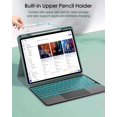 thumbnail image 6 of Trackpad Keyboard Case for iPad Air 13 & iPad Pro 12.9 (3rd–6th Gen) with Pencil Holder, 6 of 8