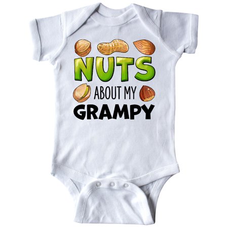 

Inktastic Nuts About My Grampy Peanut Almond Pistachio Gift Baby Boy or Baby Girl Bodysuit