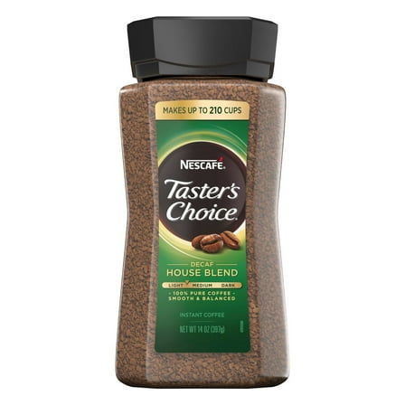Nescafe Taster's Choice Decaffeinated House Blend Instant Coffee, 14 Ounce