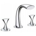 thumbnail image 1 of Ultra Faucets UF55510 2 Handle Chrome Twist Collection Lavatory Widespread Fauce, 1 of 1