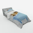 thumbnail image 3 of Ambesonne Funny Bedding Set 4 Pcs, Dog and Cat in Bathtub, Queen, Multicolor, 3 of 3