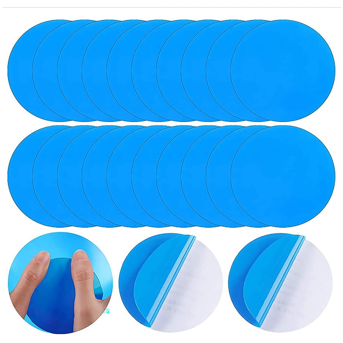 Inflatable Pillows Sleeping Bags Inflatable Sofas Water Balls Swimming 10 PC Self-Adhesive Repair Patches Pool,Waterproof Repair Patches for Repairing Inflatable Beds Etc. Inflatable Boats 