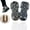 D, variant on Lawn Aerator Shoes For Soil Yard Tool With Hook & Loop Straps, Garden Lawn Spike Shoes, Lawn Aerator Shoes for Grass - with Adjustable Strap and Heavy Duty Spikes, One-Size-Fits-All Use (Green,1 Set)