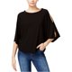 thumbnail image 2 of Rachel Roy blusa con cuello de joya recortada para mujer, negro, pequeño Rachel Roy Pull-over, 2 of 2