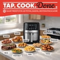thumbnail image 3 of Gourmia 8 Qt Digital Air Fryer with FryForce 360 and Guided Cooking, Black/Stainless Steel, GAF826, 14.82 H, New, 3 of 11