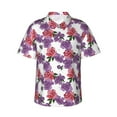 thumbnail image 2 of Picia Peonies Gentle Cotton Regular Fit Short Sleeve Casual Hawaiian Shirt for Men-Large, 2 of 9