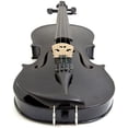 thumbnail image 5 of Mendini by Cecilio Full Size 4/4 MV-Black Handcrafted Solid Wood Violin Pack with 1 Year Warranty, Shoulder Rest, Bow, Rosin, Extra Set Strings, 2 Bridges & Case, Metallic Black, 5 of 8